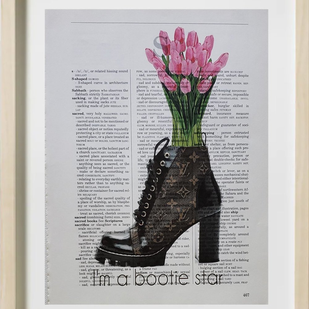 Women's Bootie - I'm a bootie star  - Dictionary ART PRINT